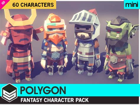 Currently the app allows you to modify: POLYGON MINI - Fantasy Character Pack - Asset Store