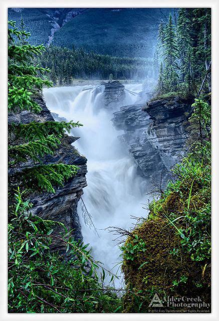 Athabasca Falls In Jasper National Park ~ Alberta Canada Landscape
