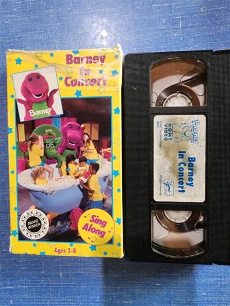 Barney In Concert Vhs 1992 Black Tape 640 Picclick