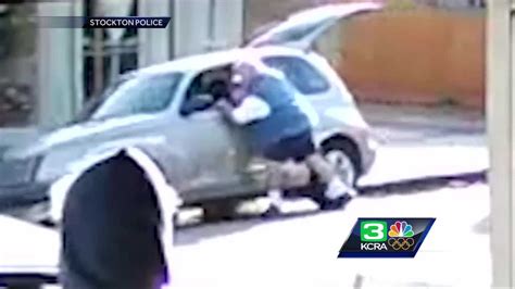 Surveillance Video Shows Shocking Carjacking In Stockton