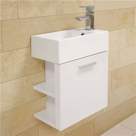 Products like adp's allie, allow you to have everything that you need in a surprisingly small bathroom vanity unit. This sleek white Kemina Wall Hung Vanity Unit with Basin ...