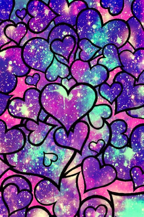 Hearts Galore Galaxy Wallpaper Androidwallpaper