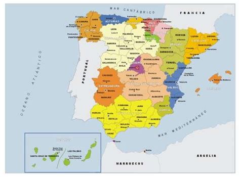 Mapa Político De España Fuente Mecd 2017b Download Scientific Diagram