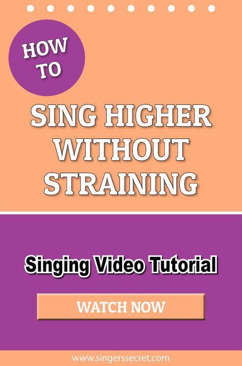 To learn how to sing high notes, you need to truly understand your vocal instrument. How To Sing Higher Without Straining | Singing lessons ...