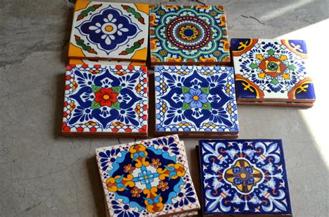 40 Mexican Talavera Tileshand Made Hand Painted 6 X Etsy Ceramiche