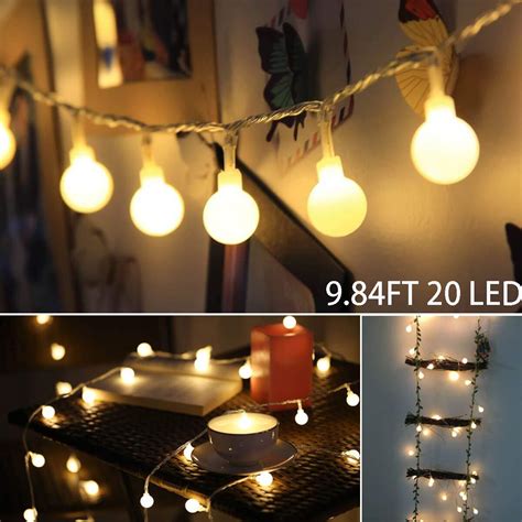 Smart indoor luminaires rooms as individual as never before. LED String Lights, 9.84FT 20LED Ball String Lights Indoor ...