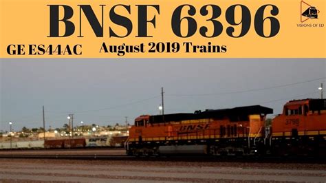Bnsf Intermodal Train At Night Eastbound Color Intermodal Bnsf 6396 Ge