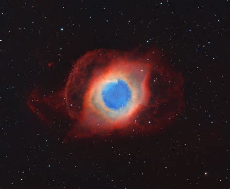 Helix Nebula In Narrowband Hubble Palette Ngc 7293 Trần Hạ Astrobin