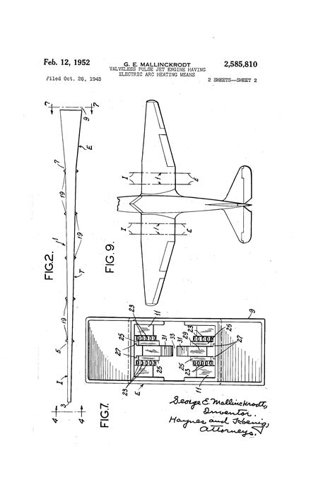 Patent Us2585810 Valveless Pulse Jet Engine Having