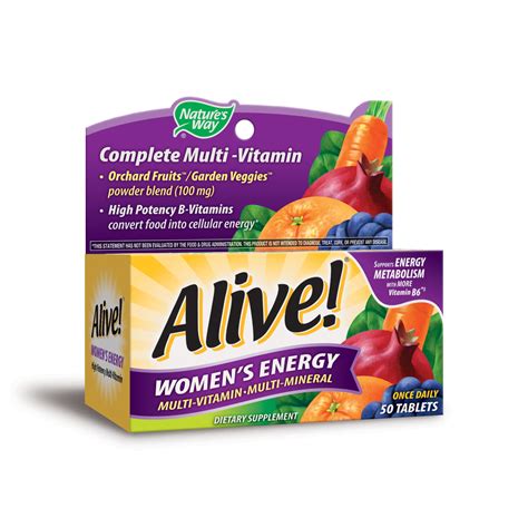 Alive Women S Energy Multi Vitamin Multi Mineral Tablets Walmart