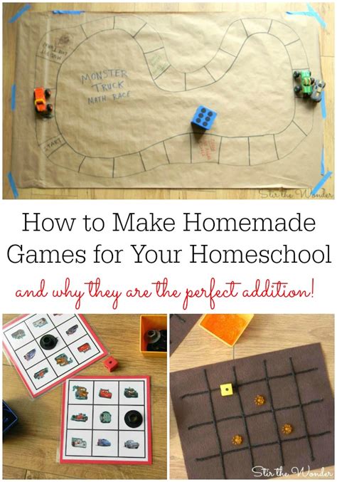 How To Make Homemade Games For Your Homeschool Stir The