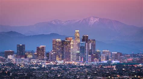 Downtown Los Angeles And Mount Baldy By Coty Spence On 500px Los