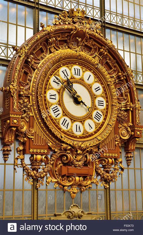 Belle Epoque Train Station Clock Musée Quai Dorsay Paris Ile De