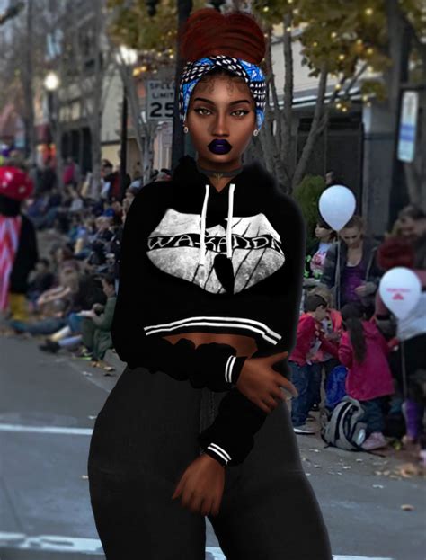 Proud Black Simmer The Sims Sims 4 Teen Yeezy Collection Neon