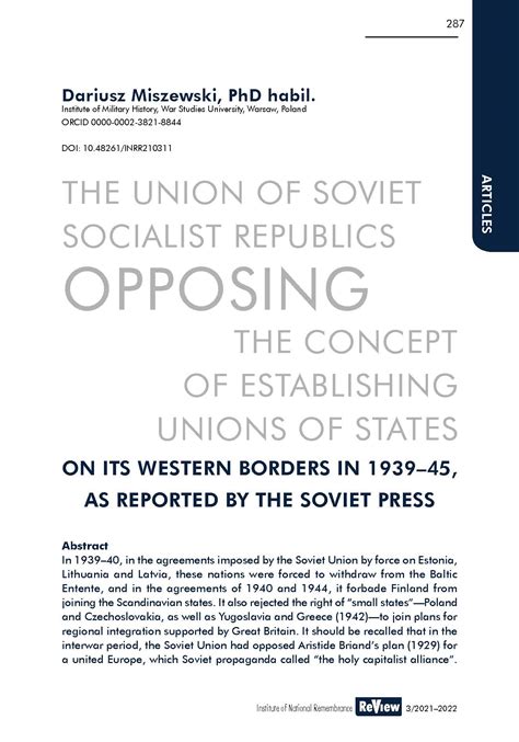 The Union Of Soviet Socialist Republics Opposing The Concept Of