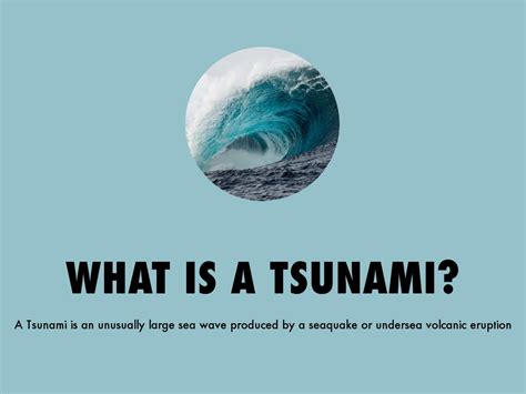 Tsunamis By Valeria 6º V