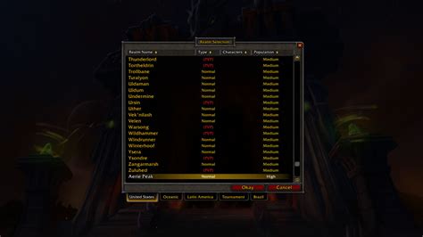 Selecting A Realm Matt S Guide For New World Of Warcraft Players