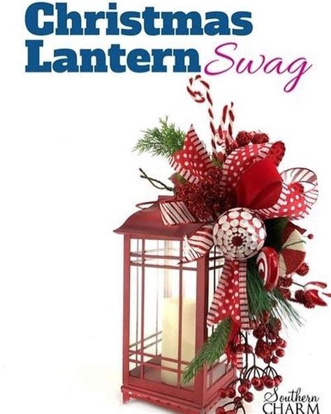 How To Make A Christmas Lantern Swag With Images Christmas Lanterns
