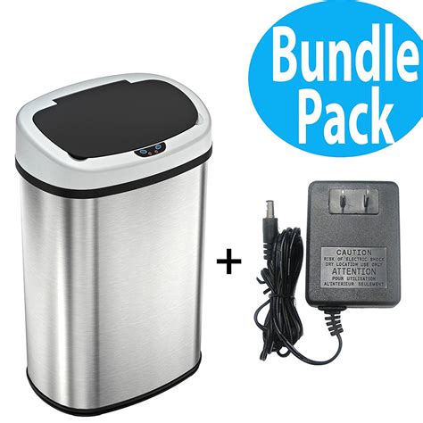 Sensorcan Automatic Touchless Sensor Kitchen Trash Can With Ac Adapter