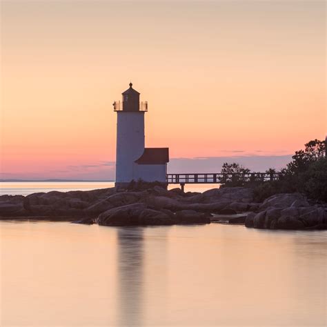Annisquam Lighthouse Sunset Ii Fine Art Cape Ann Gloucester Ma