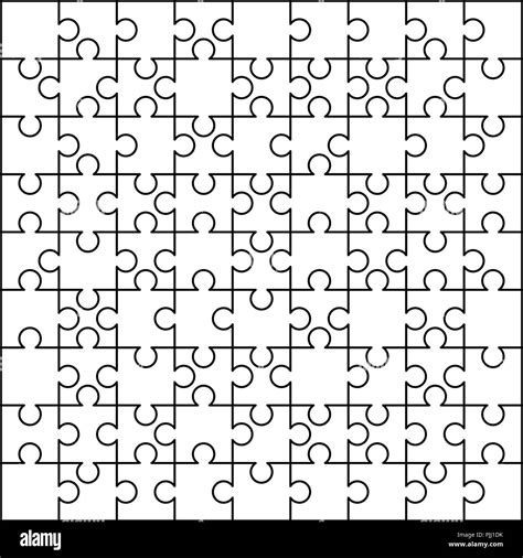 Jigsaw Puzzles Pieces Template