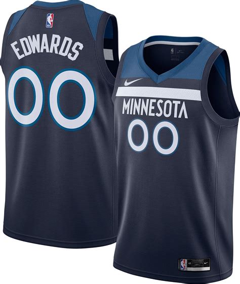 Nike Minnesota Timberwolves Anthony Edwards Navy Dri Fit Swingman