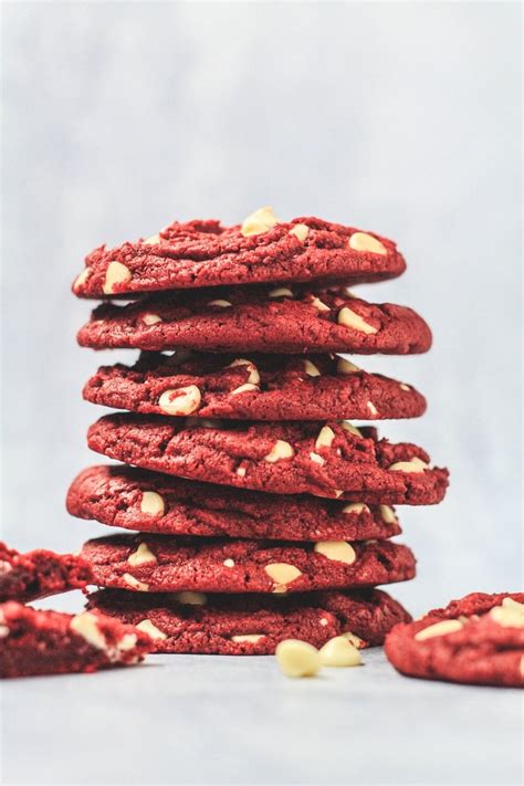 Red Velvet Chocolate Chip Cookies Marshas Baking Addiction