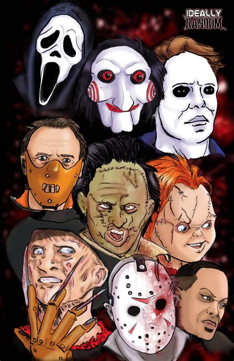 Horror Icons By Thefireangel On Deviantart Horror Cartoon Horror