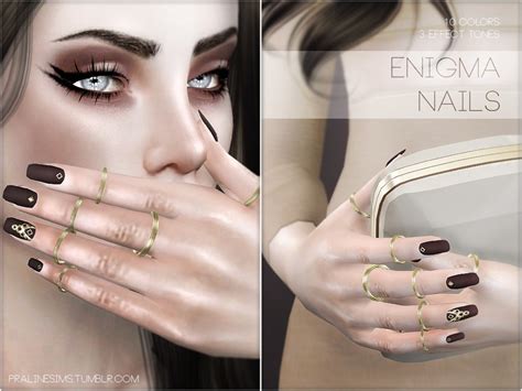Sims 4 Ccs The Best Enigma Nails By Pralinesims