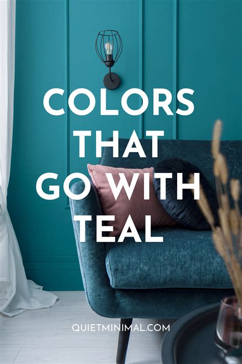 Colors That Go With Teal Quiet Minimal Teal Couch Living Room Dining