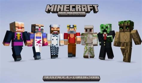 Minecraft Skin Pack 4 Dlc On Xbox Live Pics Of The Complete Set