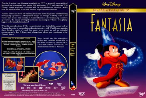 Fantasia 60th Anniversary Edition Custom Movie Dvd Custom Covers