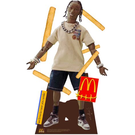 Travis Scott X Mcdonalds Cut Out Figure By Youbetterfly