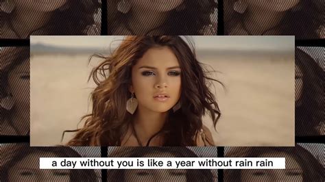 Selena Gomez And The Scene A Year Without Rain Acapellavocalsonlylyrics 4k Youtube