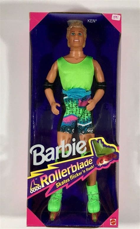 Barbie Rollerblade Ken Doll Blonde 1991 Mattel 2215 For Sale Online Ebay Barbie Doll