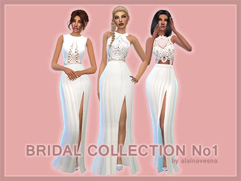 Maxis Match Cc For The Sims 4 Alainavesna Bridal Collection No1 By