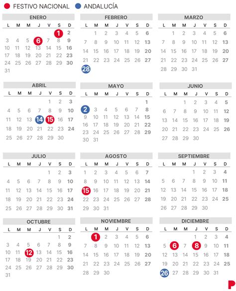 Calendario Laboral AndalucÍa 2022 Con Todos Los Festivos