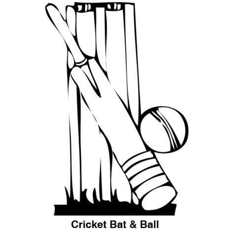 Cricket Bat Coloring Pages