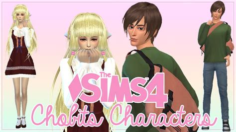 The Sims 4 Create A Sim Anime Character Chobits Youtube