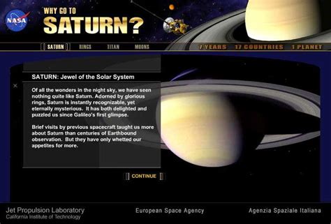 Saturn Journey To A Ringed World Spotlight Why Go To Saturn Nasa