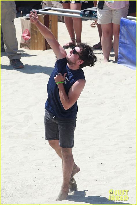 Josh Hutcherson Shows Off His Skills At Celebrity Charity Volleyball