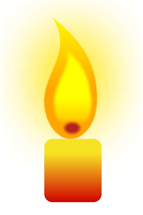 Candle Light Clip Art Flame Vector Png Download 600900 Free