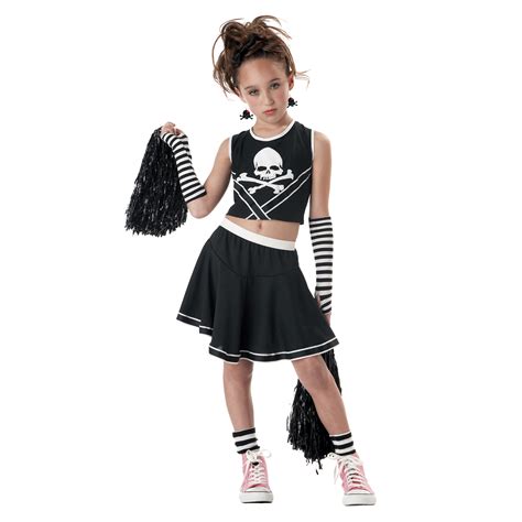 Want to dress like a cheerleader for halloween but don't have a costume yet? Totally Ghoul Punk Cheerleader Halloween Costume