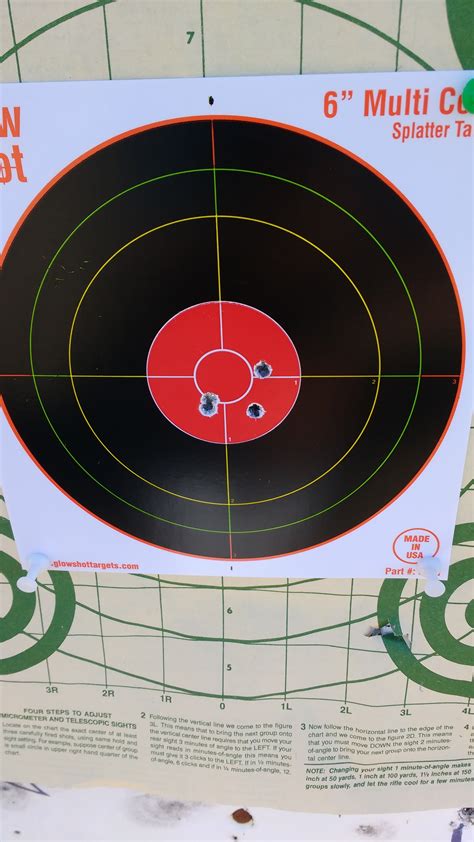 I found out that the groups were hitting. 50 yard zero. How high at 100? - 204Ruger