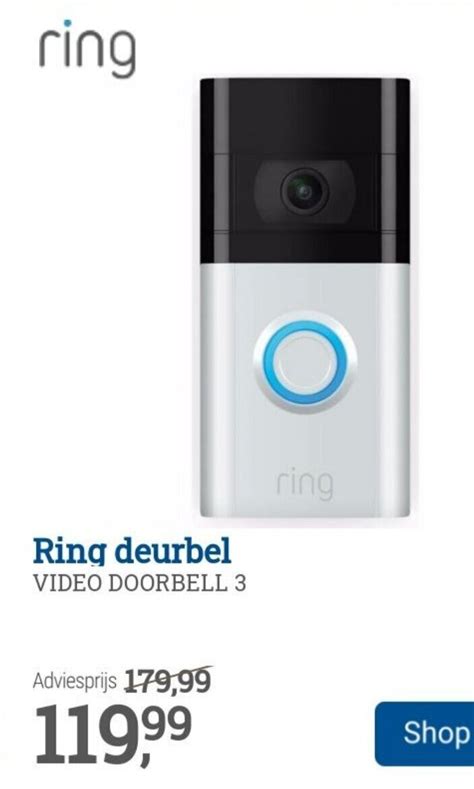 Ring Deurbel Video Doorbell 3 Aanbieding Bij BCC