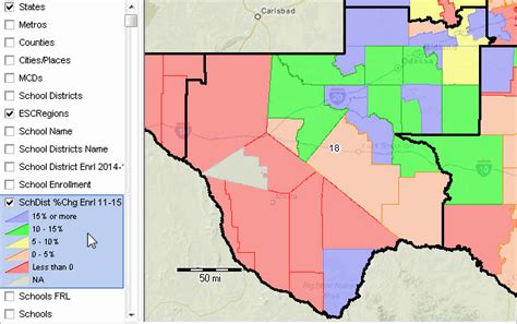 Texas School District Map Printable Maps