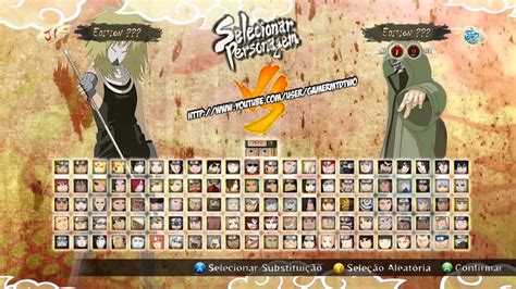 Naruto Shippuden Ultimate Ninja Storm Revolution Todos Los Personajes Youtube