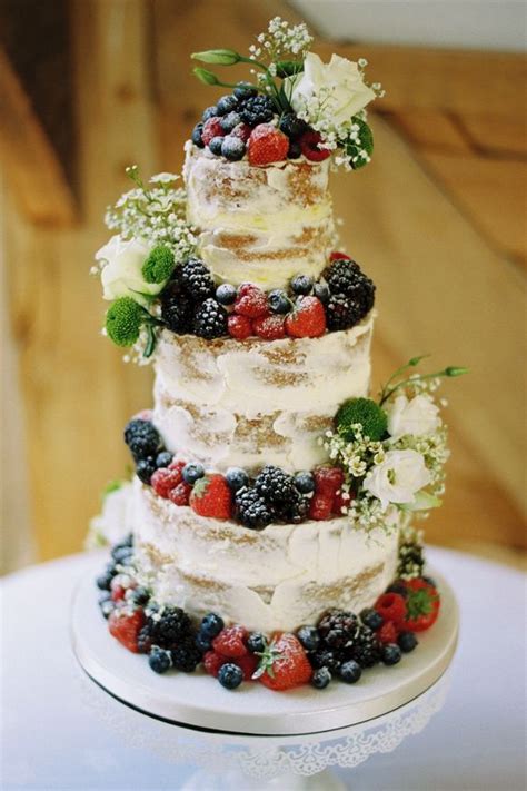 35 Delicious Semi Naked Wedding Cakes Weddingomania