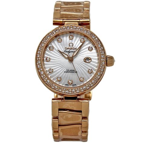 Omega Deville Ladymatic 42565342055001 Mop Diamond Gold For