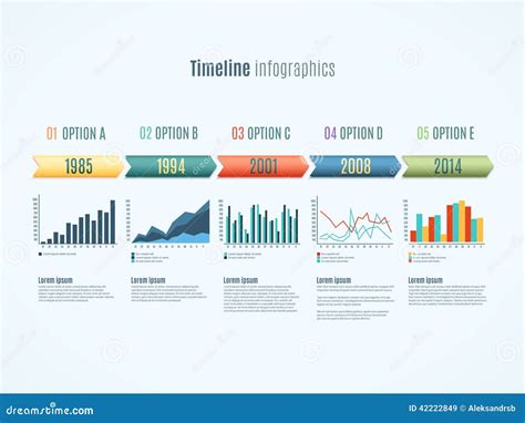 Timeline Infographics Illustration Stock Vector Illustration Of